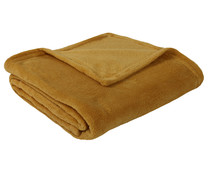 Plaid multiusos 125x150cm, 180g/m² de densidad, color amarillo, ACTUEL.