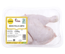 Medio pollo limpio y con piel UVESA Bandeja