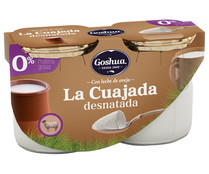 Cuajada de leche de oveja desnatada (0% materia grasa) GOSHUA 2 x 125 g. Cuajada de leche de oveja desnatada (0% materia grasa) GOSHUA 2 x 125 g.