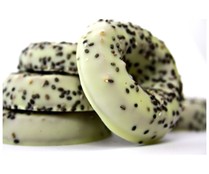 Rosquitos de espelta, chocolate blanco y chía bio HORNO DE LEÑA 160 g.