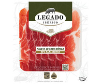 Paleta de cebo ibérico (50% raza ibérica), cortada en lonchas finas con separador LEGADO IBÉRICO de El Pozo 70 g.