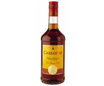 Brandy solera reserva CARLOS III botella de 70 cl.