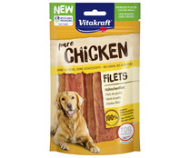 Snacks naturales para perros tiras de pollo VITAKRAFT 80 gr.