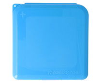 Caja porta mascarilla de color azul y fácil transporte INCA FARMA.