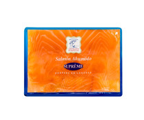 Salmón ahumado suprême cortado en lonchas Supréme AHUMADOS DOMÍNGUEZ 100 g.