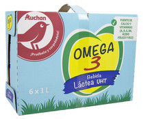 Preparado lácteo desnatado, enriquecido con Omega 3  y vitaminas A, D, E, B6 y B12  PRODUCTO ALCAMPO 6 x 1l.