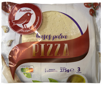 Bases congeladas para pizzas PRODUCTO ALCAMPO 3 x 125 g. Bases congeladas para pizzas PRODUCTO ALCAMPO 3 x 125 g.