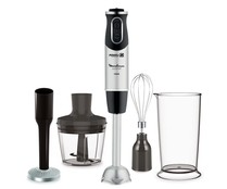 Batidora de mano MOULINEX Quickchef DD65H810, 1000W, 10 velocidades + turbo, incluye picador, varilla y accesorio puré.