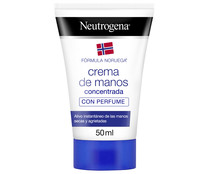 Crema de manos concentrada con perfume, alivio inmediato, para manos secas o agrietadas NEUTRÓGENA 50 ml.