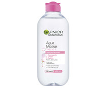 Agua micelar todo en uno, para  todo tipo de pieles GARNIER Skin acitve 400 ml.