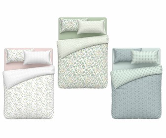 Juego de funda nórdica de microfibra para cama de 135 cm, ACTUEL. Modelos surtidos, 1 unidad.