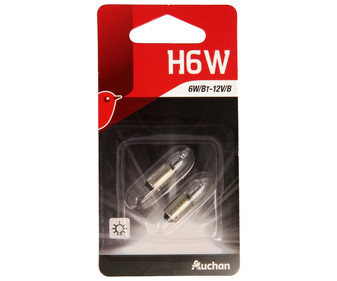 2 bombillas H6W, 6W/BT,12V