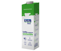 Leche semidesnatada de vaca, de producción sostenible KAIKU Km 0 1 l.