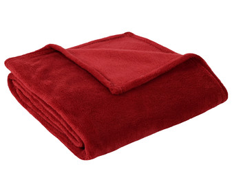 Plaid multiusos 125x150cm, 180g/m² de densidad, color rojo, ACTUEL. Plaid multiusos 125x150cm, 180g/m² de densidad, color rojo, ACTUEL.