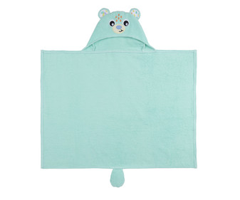 Capa de baño en tonos celestes, PLAYGRO Oso. Capa de baño en tonos celestes, PLAYGRO Oso.
