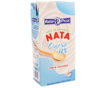 Nata líquida (12% materia grasa) para cocinar RENY PICOT Ligera 1 l.