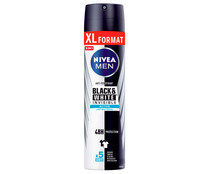 Desodorante en spray para hombre, anti-manchas y eficaz hasta 48 horas NIVEA Men invisible 250 ml.