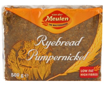 Pan integral de centeno VAN DER MEULEN 500 gr, Pan integral de centeno VAN DER MEULEN 500 gr,