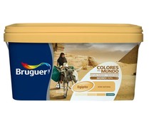 Pintura para paredes monocapa BRUGUER Colores del mundo Egipto Ocre Suave, 4L.