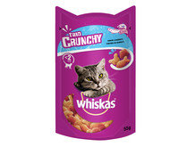 Snack para gatos sabor mariscos WHISKAS TRIO CRUNCHY 55 g. Snack para gatos sabor mariscos WHISKAS TRIO CRUNCHY 55 g.