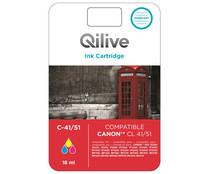 Cartucho de tinta compatible (Canon 41/51) QILIVE CL-41/51, color.