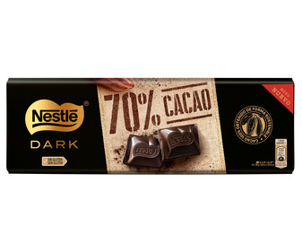 Chocolate negro 70% NESTLE DARK 250 g. Chocolate negro 70% NESTLE DARK 250 g.