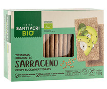 Tostadas ligeras trigo Sarraceno sin gluten, ecológico SANTIVERI 100 g.