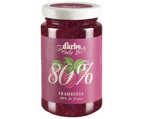 Confitura de frambuesa (80 % de fruta) D´ÁRBO 250 g.