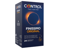 Preservativos lubricados finos, con un ajuste perfecto CONTROL Finissimo Original 24 uds.