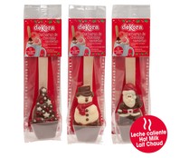 Cuchara con chocolate y decoración de navidad DEKORA 40 g.