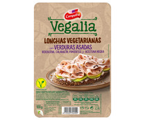 Producto vegetariano cocido a base de clara de huevo, verduras asadas y aceitunas negras CAMPOFRÍO Vegalia 100 g.