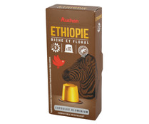 Café Etiopia Intensidad 9 en cápsulas ALCAMPO GOURMET 10 uds. 52 g.