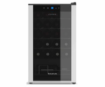 Vinoteca TAURUS CHANSON WC24C, 24 botellas, eficiencia energética: G, H: 74cm, A: 43cm, F: 45cm.