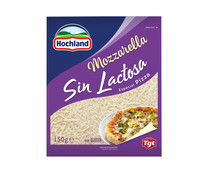Queso rallado mozzarella sin lactosa HOCHLAND 150 g.