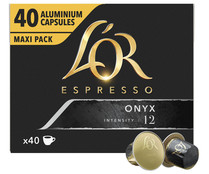 Café Onyx I 12 en cápsulas compatibles con Nespresso L'OR ESPRESSO 40 uds.