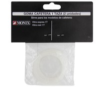 Goma para cafetera expréss/Italiana de 1 taza MONIX  pack de 2 unidades.