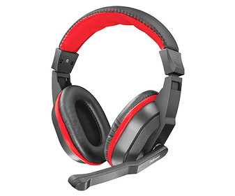 Auriculares gaming con cable, multiplataforma, color negro y rojo, TRUST Ziva. Auriculares gaming con cable, multiplataforma, color negro y rojo, TRUST Ziva.