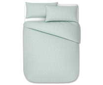 Juego de funda nórdica de percal para cama de 150cm., 100% algodón, ACTUEL.