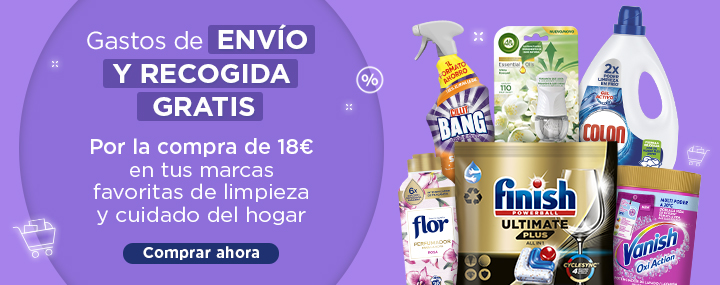 Gastos de envío gratis por 18€