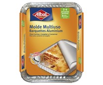 Moldes de aluminio multiusos con tapa 22x17cm ALBAL 3 uds.
