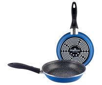Sartén de acero esmaltado con interior antiadherente piedra, 24cm., apta para inducción, K2 MAGEFESA.