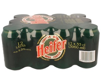 Cerveza HEIFER pack de 12 latas de 33 cl. Cerveza HEIFER pack de 12 latas de 33 cl.