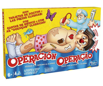Juego de mesa de habilidad Operación, más de 1 jugador HASBRO.