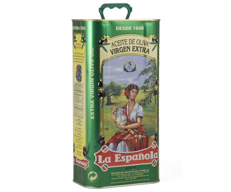 Aceite de oliva virgen extra LA ESPAÑOLA lata de 5 l. Aceite de oliva virgen extra LA ESPAÑOLA lata de 5 l.