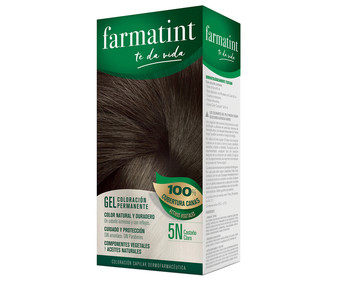 Tinte de color castaño claro y número 5 N FARMATINT.