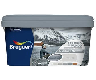 Pintura plástica de color gris 4 litros Pintura plástica de color gris 4 litros