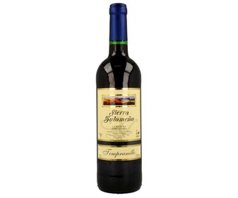 Vino tinto con denominación de origen La Mancha SIERRA JALAMEÑA botella de 75 cl. Vino tinto con denominación de origen La Mancha SIERRA JALAMEÑA botella de 75 cl.