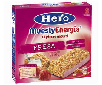 Barrita de cereales con fresa y yogur barrita de 25 gramos pack de 6 unidades Barrita de cereales con fresa y yogur barrita de 25 gramos pack de 6 unidades
