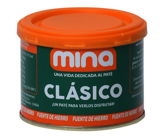 Paté de hígado de cerdo MINA lata de 200 g. Paté de hígado de cerdo MINA lata de 200 g.
