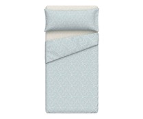 Juego de sábanas para cama de 105cm, 100% poliéster, ESSENTIAL.
